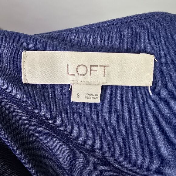 4/$35 LOFT Blue Wrap Dress - Picture 7 of 7